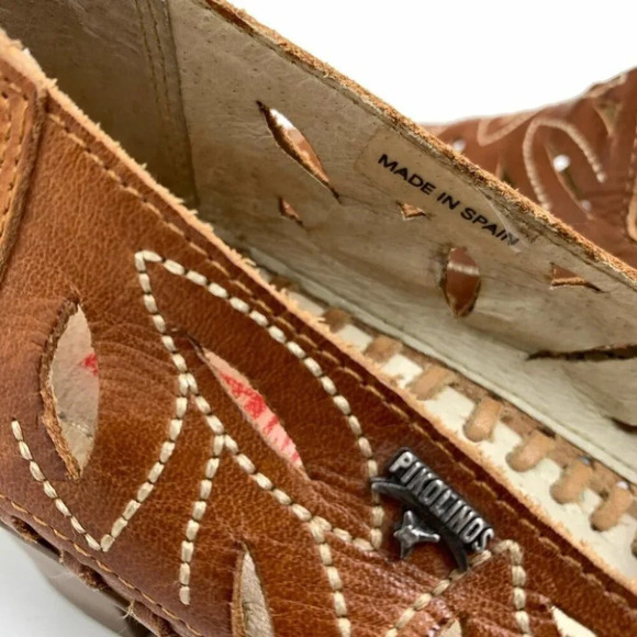 PICOLINOS Tan Slip on with small heel size 37 - Picture 3 of 9